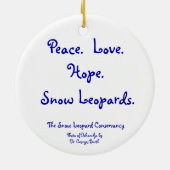 Décoration En Céramique Léopard de neige et les étoiles (Dos)