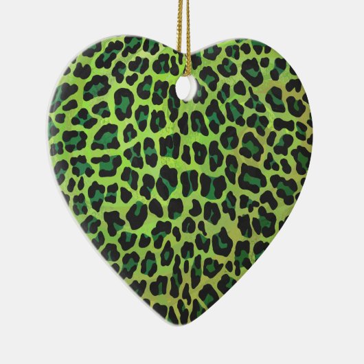 Décoration En Céramique Léopard noir et vert (Droite)