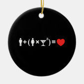 Décoration En Céramique L'équation d'amour pour les femmes (Devant)