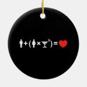 Décoration En Céramique L'équation d'amour pour les femmes (Dos)