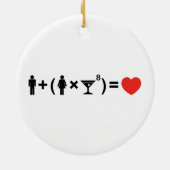 Décoration En Céramique L'équation d'amour pour les femmes (Dos)