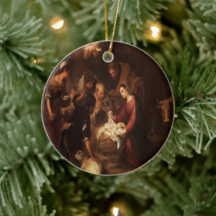 Décoration En Céramique Les bergers de la Nativité 1668