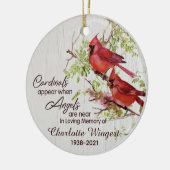 Décoration En Céramique Les Cardinaux Apparaissent Quand Les Anges Sont Pr (Gauche)