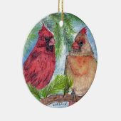 Décoration En Céramique Les cardinaux dans un arbre (Droite)