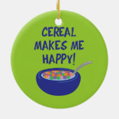Décoration En Céramique Les Céréales Me Rendent Heureux (Dos)