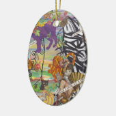 Décoration En Céramique Les chats peuvent regarder une Reine Onament (Gauche)