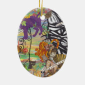 Décoration En Céramique Les chats peuvent regarder une Reine Onament (Dos)