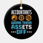 Décoration En Céramique Les Comptables Travaillent Leurs Actifs Sur Les CP (Dos)