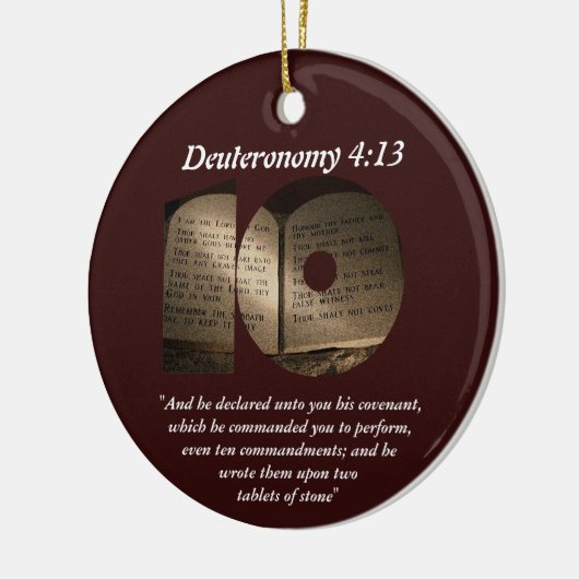 Décoration En Céramique Les dix commandements (Gauche)