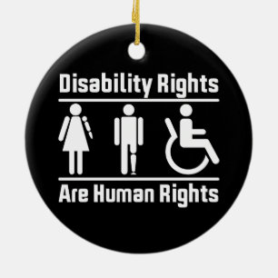 Décoration En Céramique Les droits des personnes handicapées sont des droi