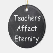 Décoration En Céramique Les enseignants affectent l'éternité Chalkboard id (Gauche)