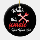 Décoration En Céramique Les Femmes Observent Cette Déclaration De Mécaniqu (Dos)