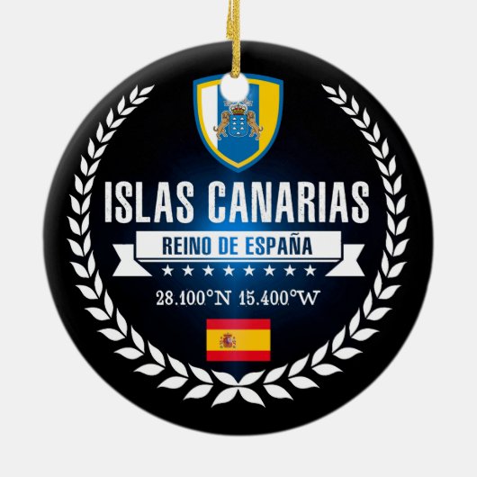 Décoration En Céramique Les îles Canaries (Dos)