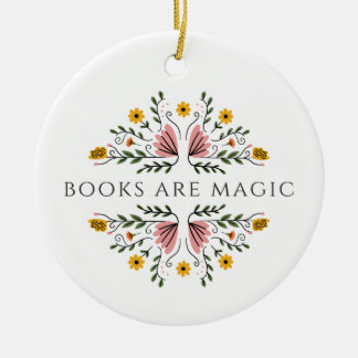 Décoration En Céramique Les livres sont magiques