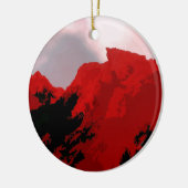 DÉCORATION EN CÉRAMIQUE LES MONTAGNES (Gauche)