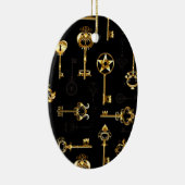 Décoration En Céramique Les Patters de Seamless avec Golden Keys (Droite)