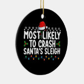 Décoration En Céramique Les Plus Susceptibles D'Écraser Père Noël Sleigh C (Droite)