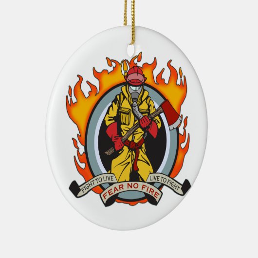 Décoration En Céramique Les pompiers ne craignent aucun feu (Droite)