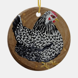 Décoration En Céramique Les poulets et l'ornement du poulet