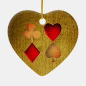 Décoration En Céramique Les quatre costumes, (Dos)