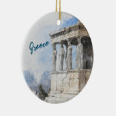 Décoration En Céramique Les ruines des sites antiques aquarelles à Athènes (Droite)