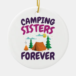 Décoration En Céramique Les Soeurs De Camping Pour Toujours