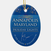 Décoration En Céramique Les vacances d'Annapolis allument le défilé (Dos)