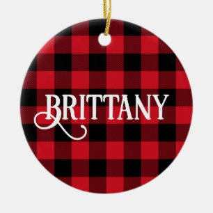 Décoration En Céramique Lettre B Monogramme Buffalo Chèque photo