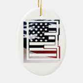 Décoration En Céramique Lettre E Monogramme Initial USA (Dos)