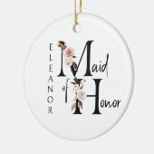 Décoration En Céramique LETTRE Florale Maid Keepsaké Boho (Gauche)