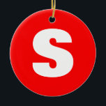 Décoration En Céramique Lettre initiale Monogramme Style moderne Rouge Bla<br><div class="desc">Voulez-vous posséder un produit avec les initiales de votre nom? Il est très simple,  esthétique et attrayant.</div>
