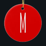 Décoration En Céramique Lettre initiale Monogramme Style moderne Rouge Bla<br><div class="desc">Voulez-vous posséder un produit avec les initiales de votre nom? Il est très simple,  esthétique et attrayant.</div>