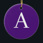 Décoration En Céramique Lettre initiale Monogramme Style moderne violet et<br><div class="desc">Voulez-vous posséder un produit avec les initiales de votre nom? Il est très simple,  esthétique et attrayant.</div>