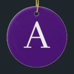 Décoration En Céramique Lettre initiale Monogramme Style moderne violet et<br><div class="desc">Voulez-vous posséder un produit avec les initiales de votre nom? Il est très simple,  esthétique et attrayant.</div>