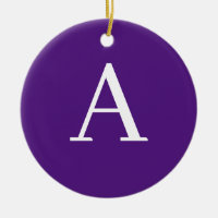 Lettre initiale Monogramme Style moderne violet et