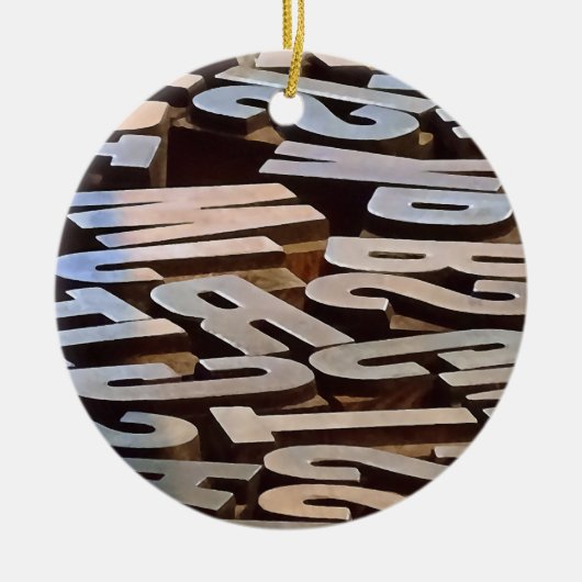 Décoration En Céramique Lettres de saisie (Devant)