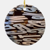 Décoration En Céramique Lettres de saisie (Dos)