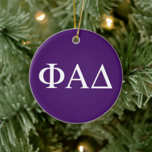 Décoration En Céramique Lettres grecques Phi Alpha Delta