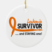 Décoration En Céramique Leucémie du survivant 8 (Dos)