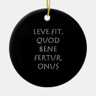 Décoration En Céramique Leve fit quod bene fertur fardeau