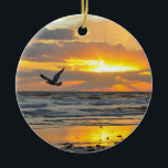 Décoration En Céramique Lever de soleil de proposition de fiançailles sur<br><div class="desc">Bel article avec une photo de mon lever de soleil de fiançailles sur la plage pour sauter la question.</div>