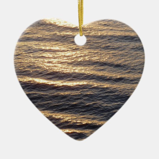 Décoration En Céramique Lever de soleil sur les eaux océaniques (Devant)