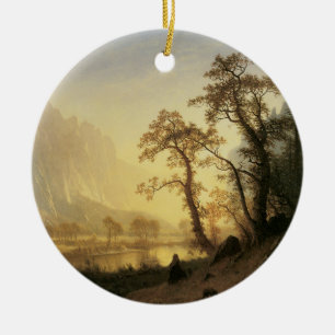 Décoration En Céramique Lever de soleil, vallée de Yosemite par Albert Bie