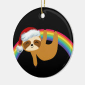 Décoration En Céramique Lgbtq Pride Christmas Sloth (Gauche)