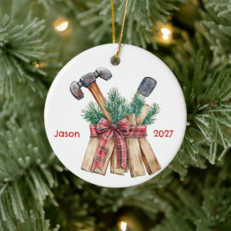 Décoration En Céramique L'homme à tout faire préféré du Père Noël personna