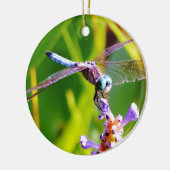 Décoration En Céramique libellule turquoise et violette (Gauche)