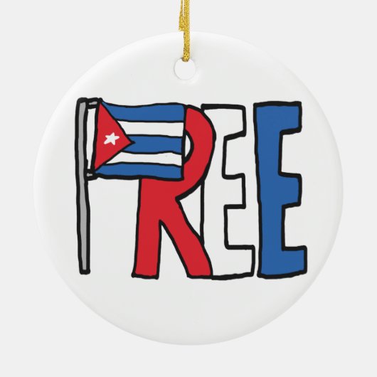 Décoration En Céramique Libérer Cuba (Dos)