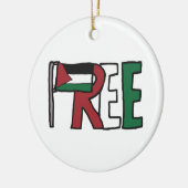 Décoration En Céramique Libérer la Palestine (Gauche)