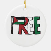 Décoration En Céramique Libérer la Palestine (Dos)