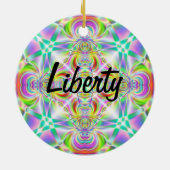 Décoration En Céramique "Liberté - Liberté" (Dos)